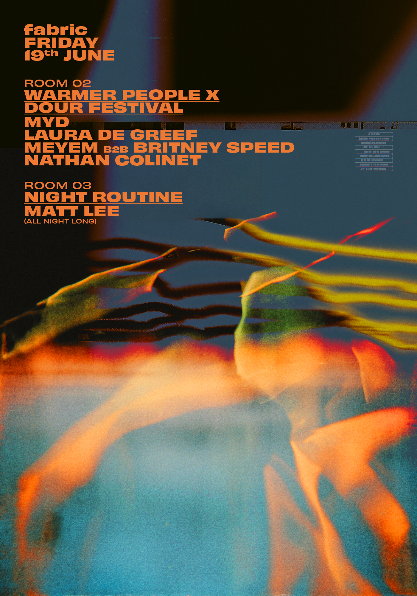 Warmer People x Dour Festival: Myd, Laura De Greef, MEYEM, Britney Speed, Matt Lee
