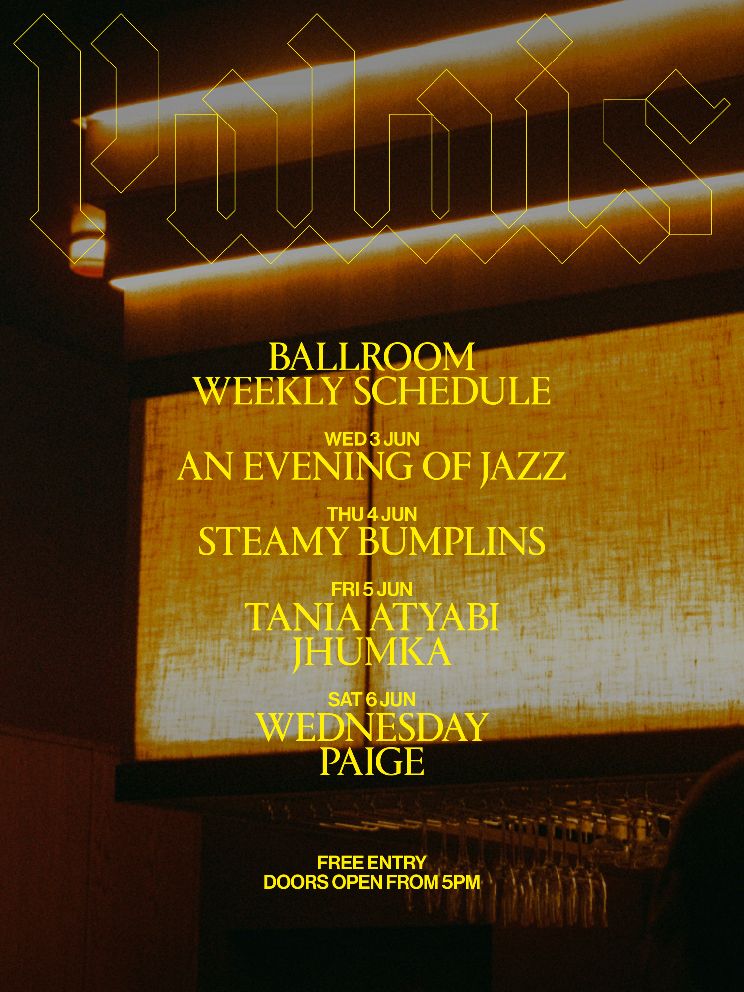 Ballroom at Palais: Wednesday & Paige