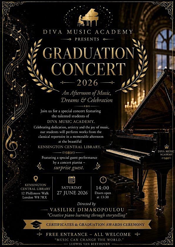 Graduation Concert 2026 – an afternoon of classical music with Diva Academy
