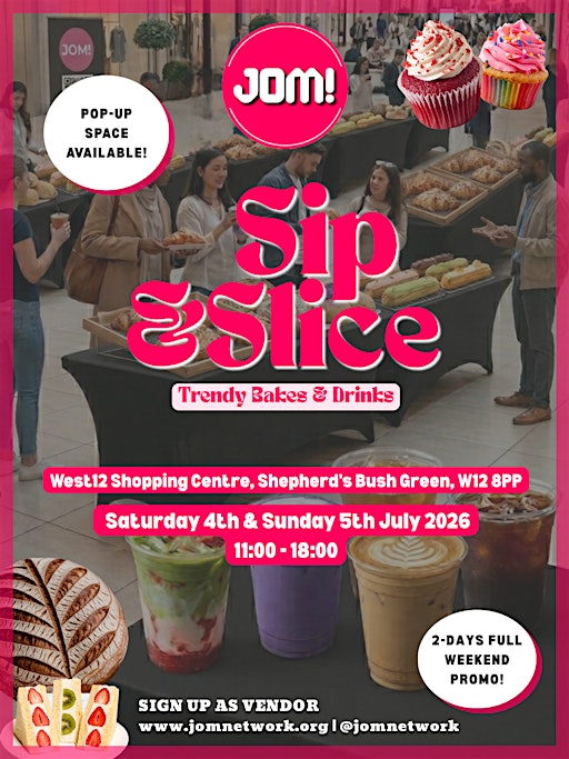 Pop-Up Event: Sip & Slice -Trendy Bakes & Drinks