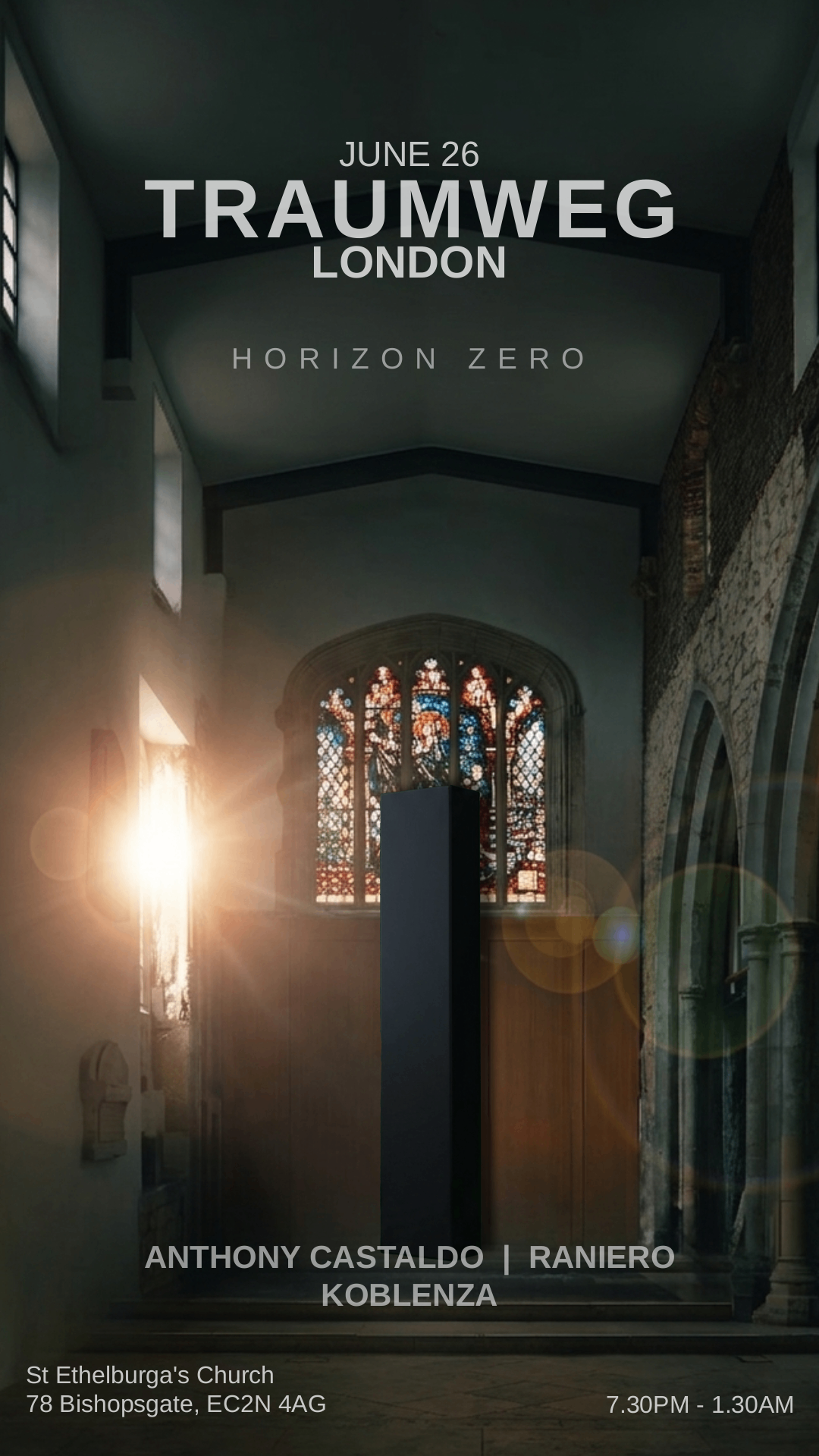 TECHNO INSIDE A CHURCH: HORIZON ZERO