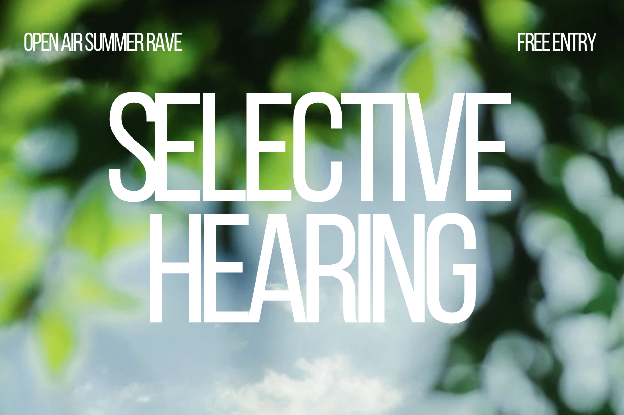 Selective Hearing ➜ Free Summer Terrace Party