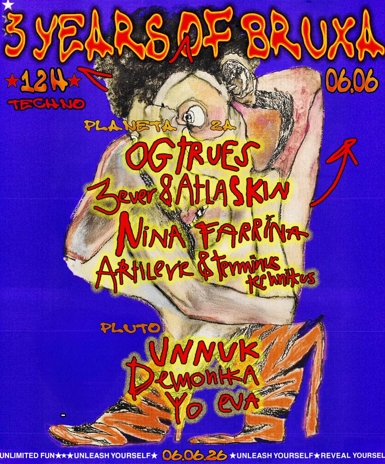 ★ 3 Years of BRUXA ★ 12H with ogtrues, Nina Farrina, 3ever, Atlaskin & many more