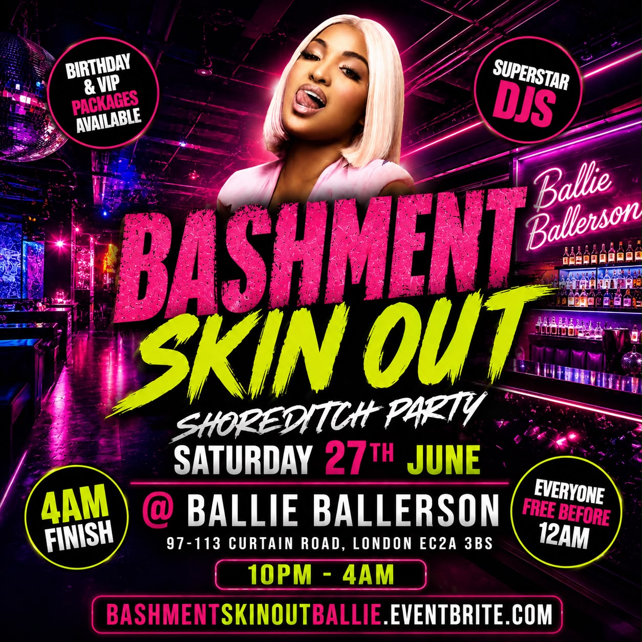 Bashment Skin Out Shoreditch Party