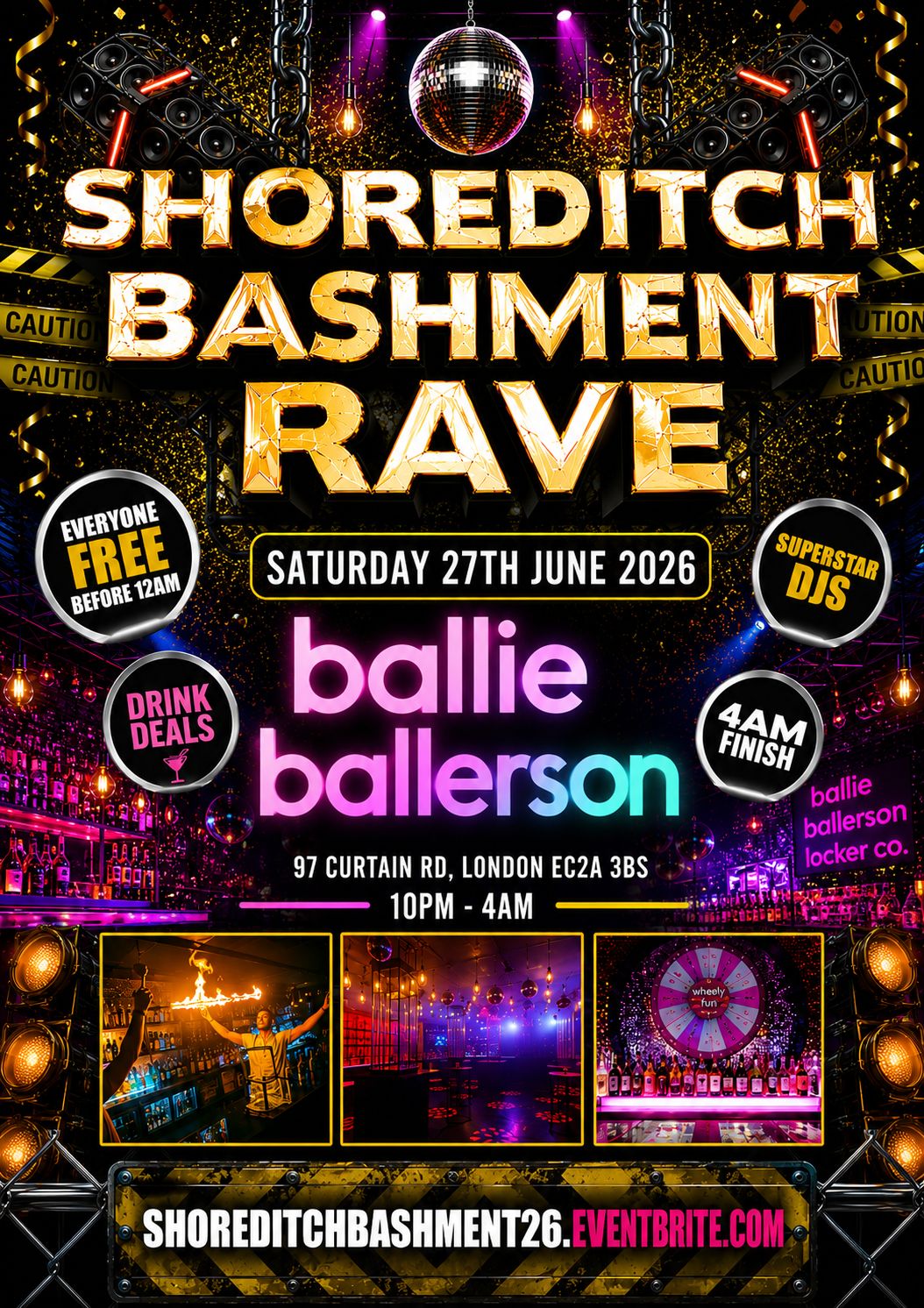 Shoreditch Bashment Rave - Everyone Free Before 12AM