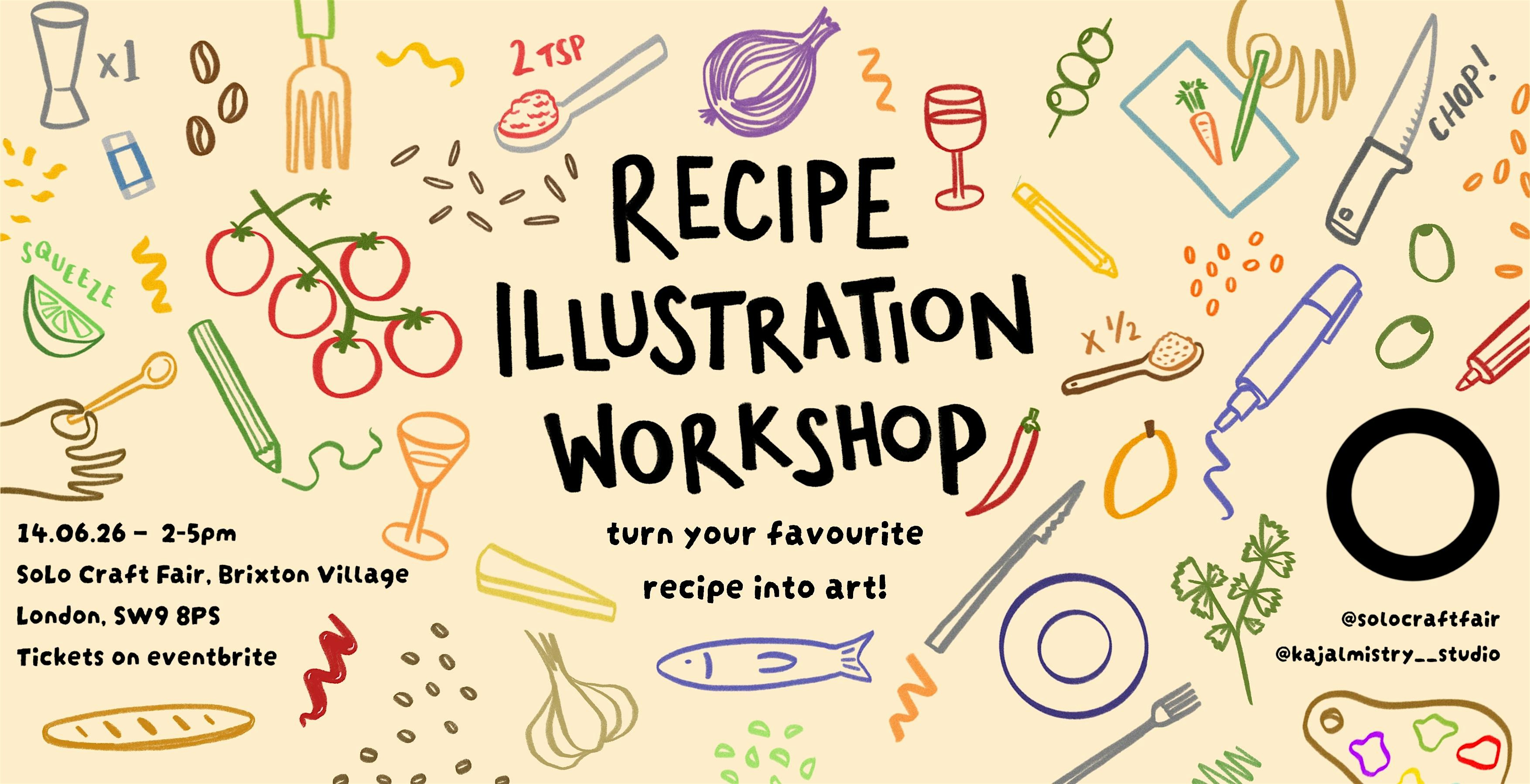 Recipe Illustration Workshop - Brixton Village