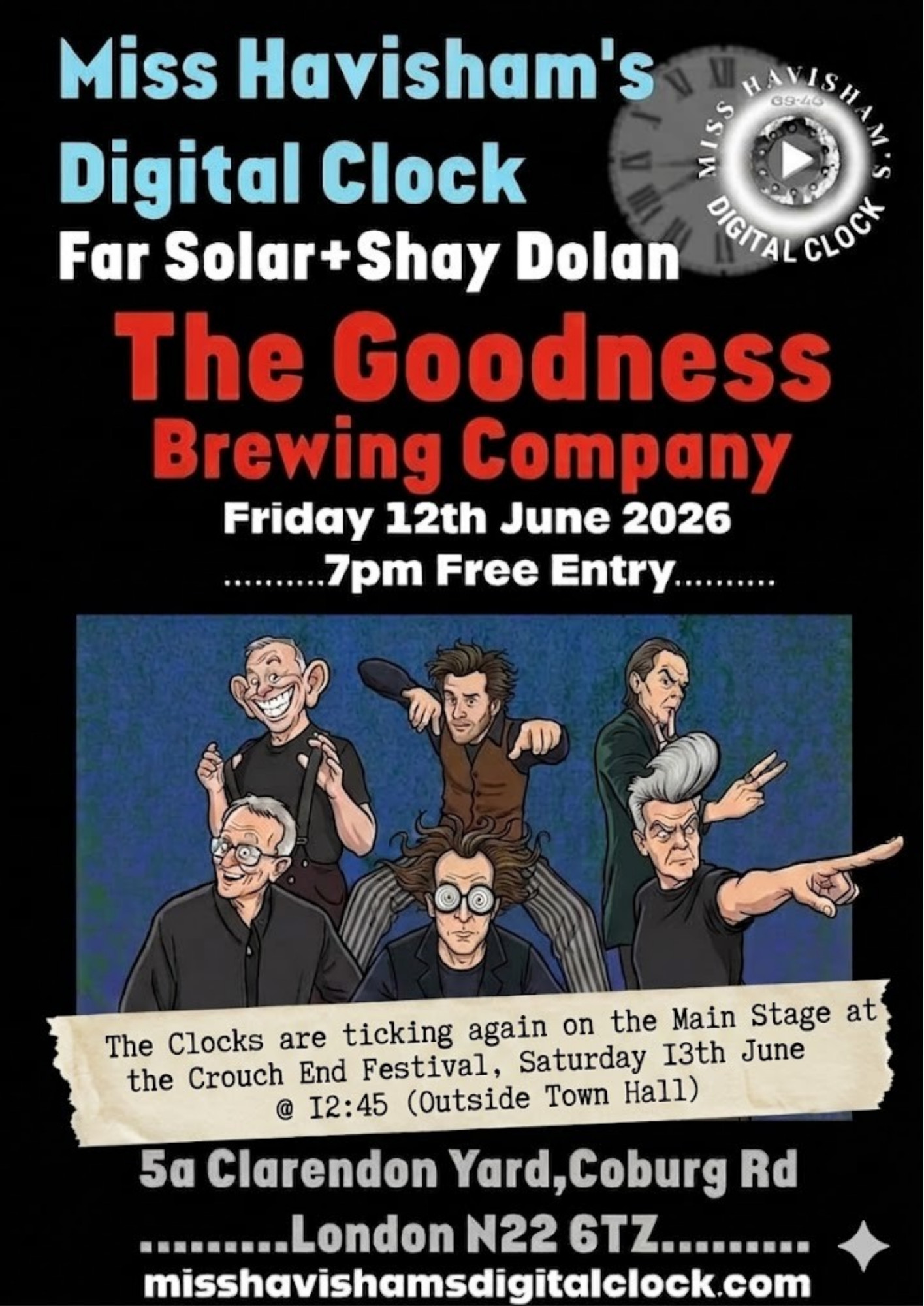 Goodness Brewery - Miss Havisham's Digital Clock, Far Solar, Shay Dolan