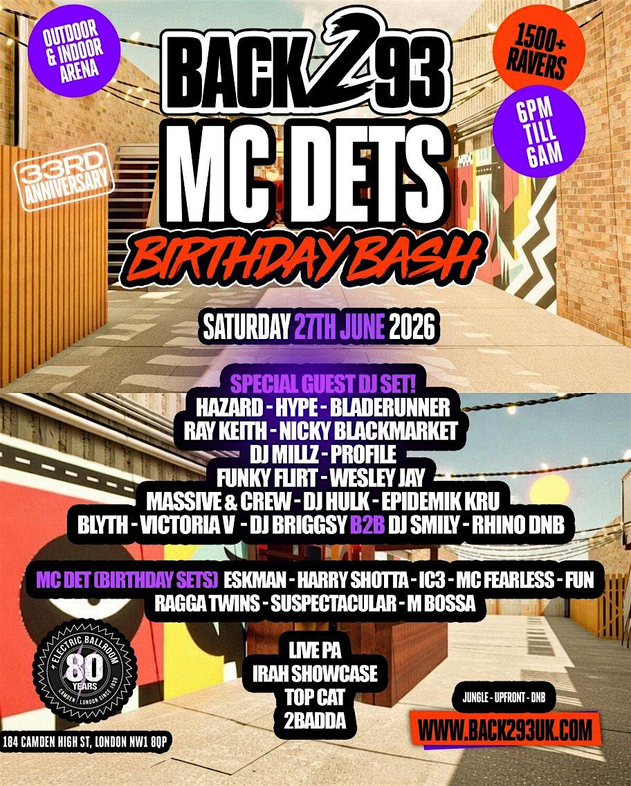 Back 2 93, 33rd Anniversary and MC Det Birthday Bash
