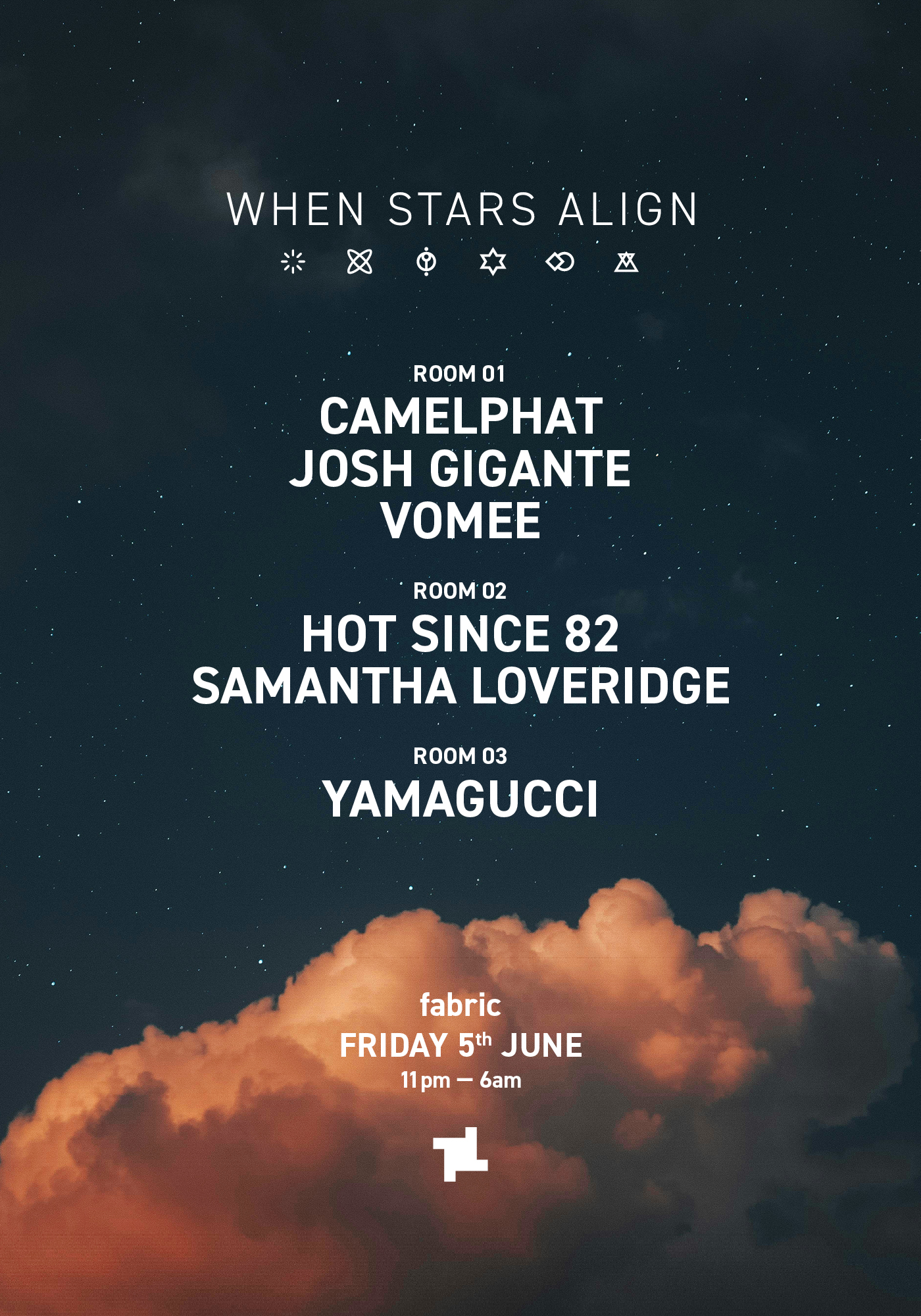CamelPhat, Hot Since 82, Josh Gigante, Vomee, Samantha Loveridge, Yamagucci