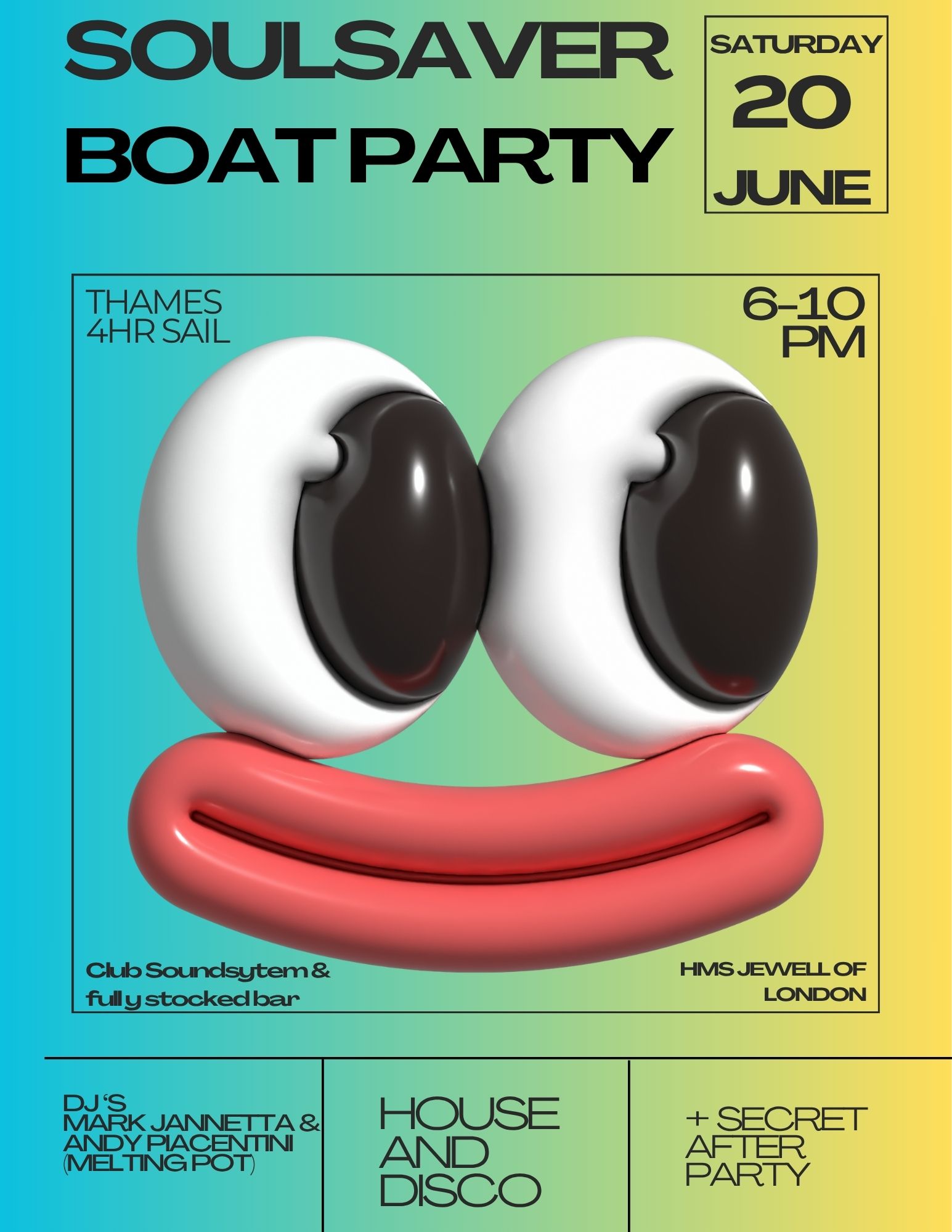 **BOAT PARTY** - SoulSaver Summer Boat Party + Afterparty at Alaska Waterloo