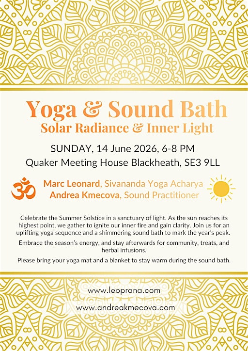 Yoga & Sound Bath - Solar Radiance & Inner Light