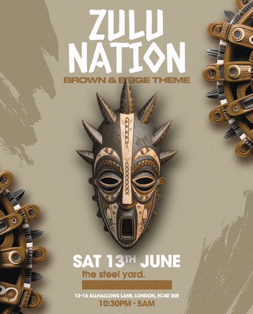 Zulu Nation - SOLD OUT - NO TICKETS AVAL ON THE DOOR