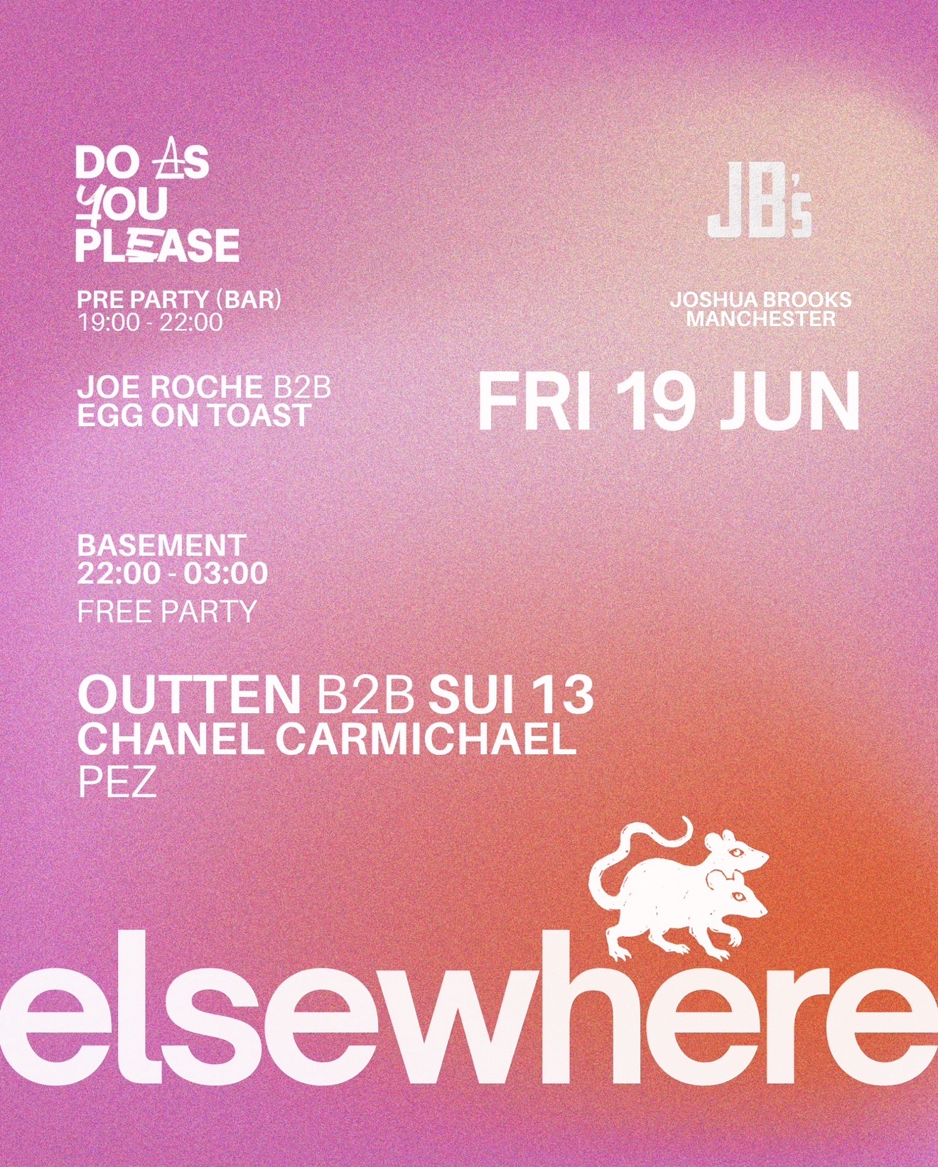 Elsewhere X Do As You Please present: OUTTEN (Day & Night Party)