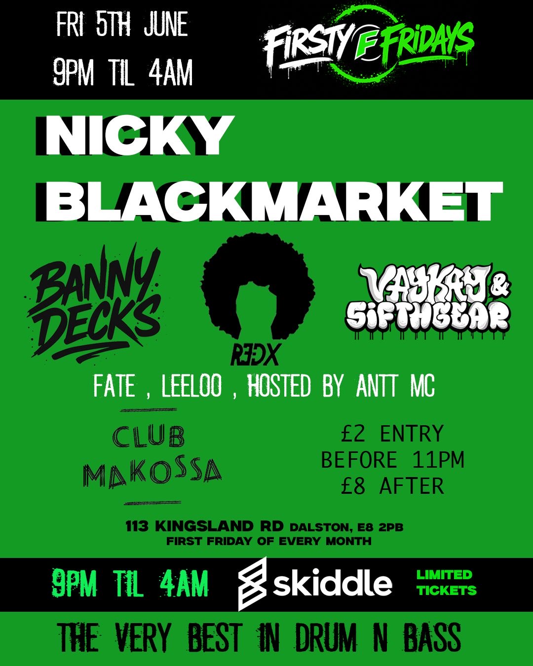Nicky Blackmarket at Firsty Fridays