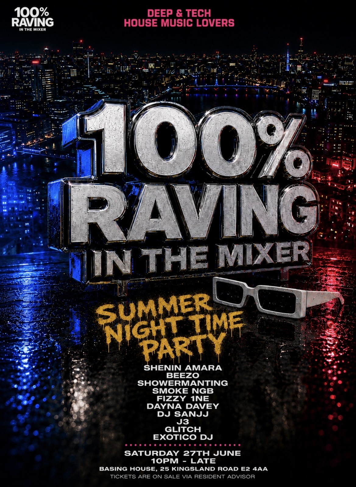 100% RAVING - IN THE MIXER (SUMMER NIGHTTIME PARTY)