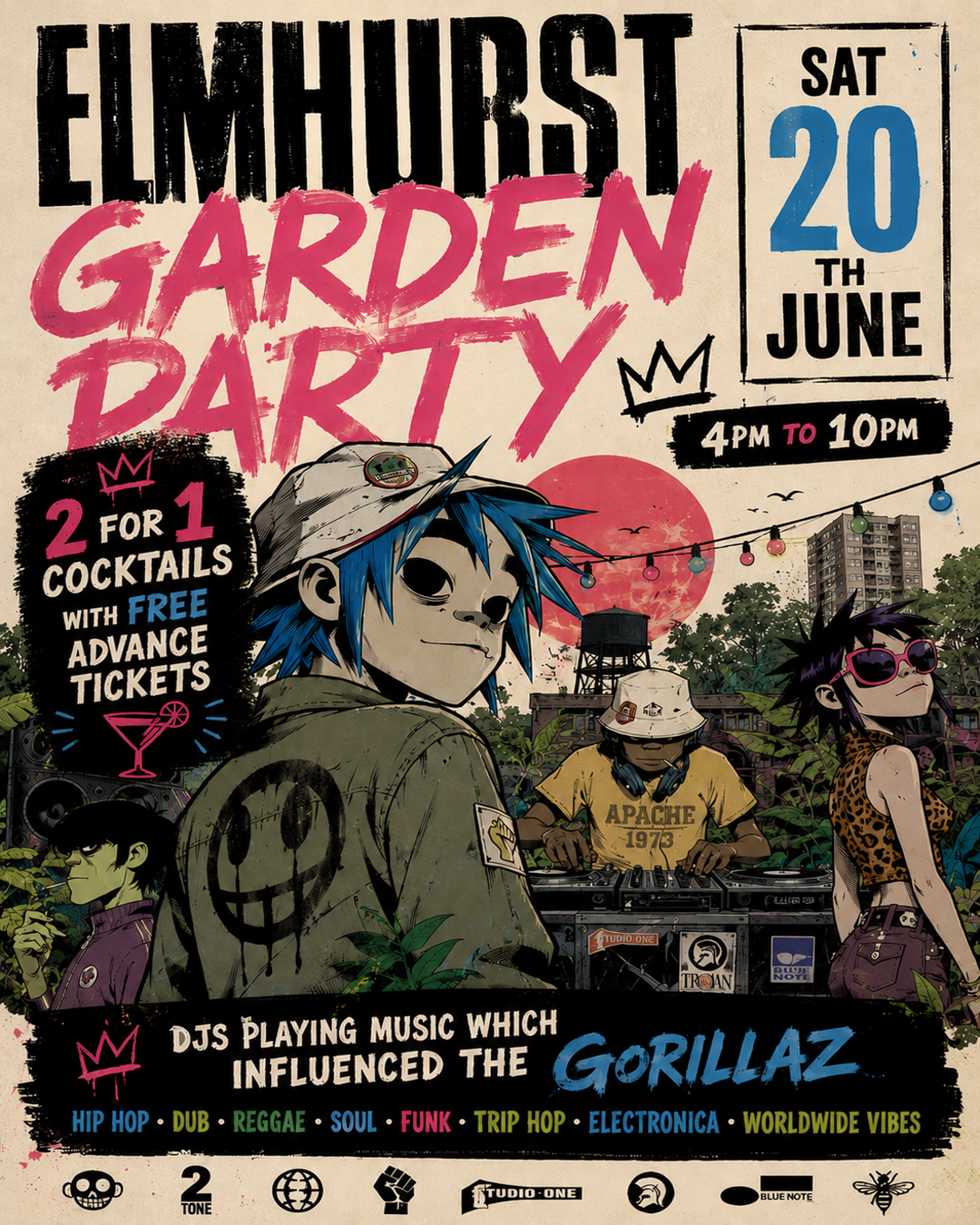 Elmhurst Garden Party: The Influences of Gorillaz