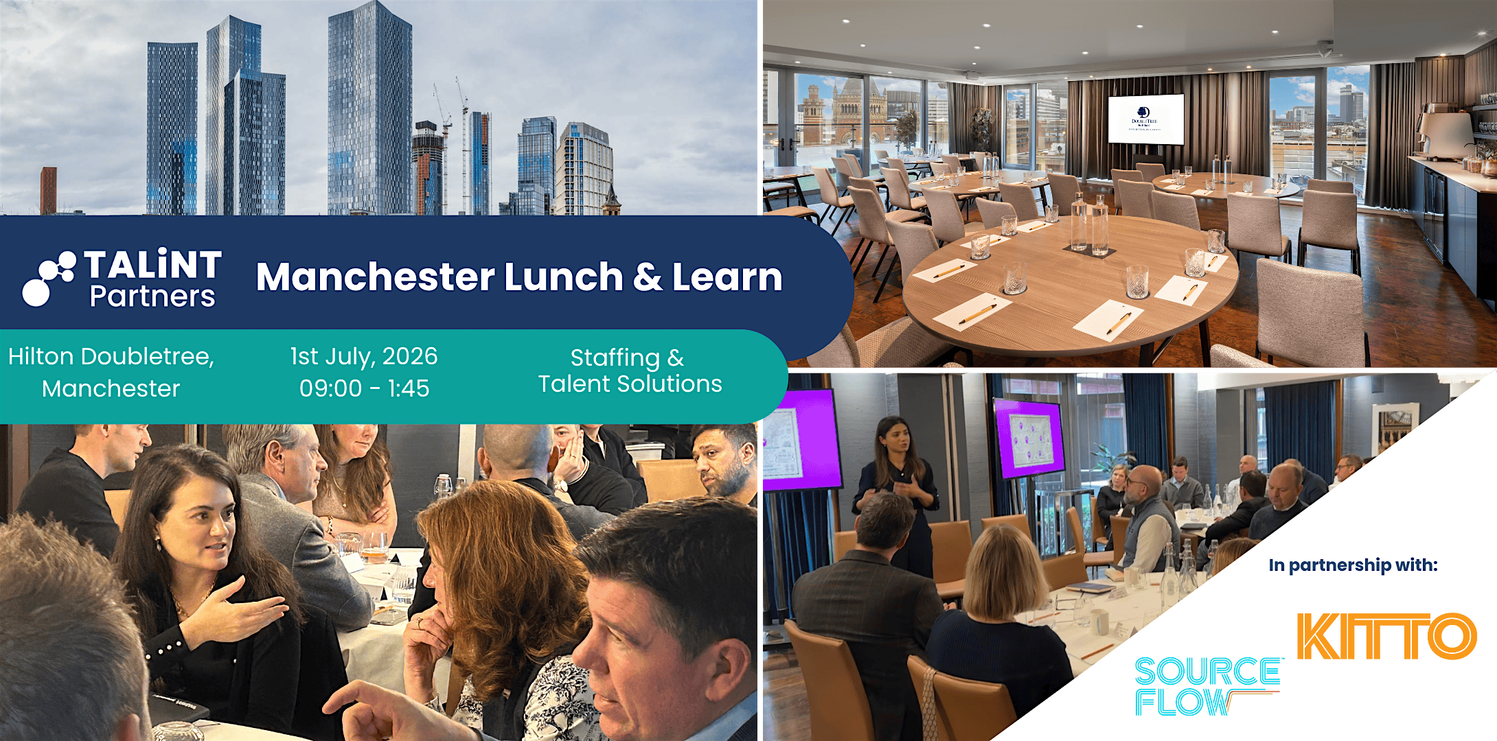 July 1 Staffing & Talent Solution Leaders' Lunch & Learn, Manchester
