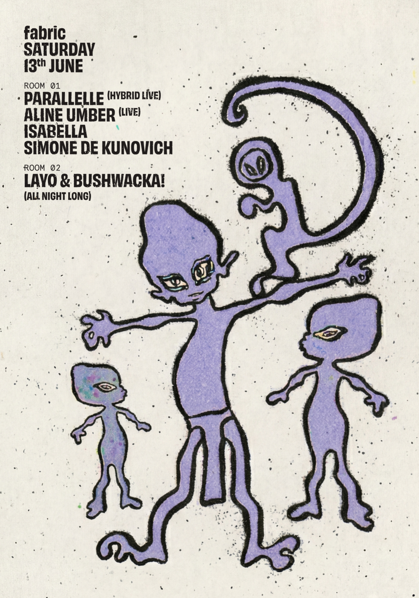fabric: Parallelle, Layo & Bushwacka, Aline Umber (live), Simone de Kunovich, ISAbella, Blanche