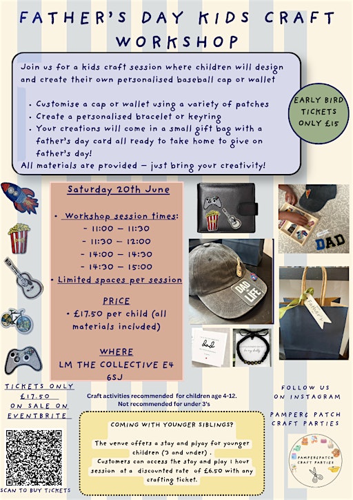 Father’s Day Kids Craft Workshop – Create a Unique and Personalise Gift