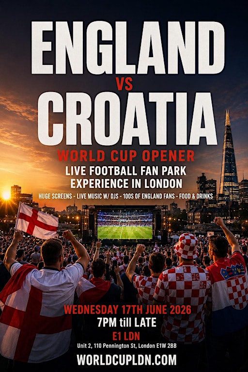 ENGLAND VS CROATIA: London's Biggest Watchalong Experience